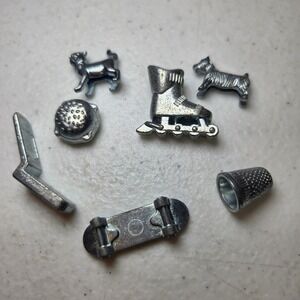 Monopoly Game Replacement Tokens Rollerblade Burger Flip Phone Scottie Dog Cat